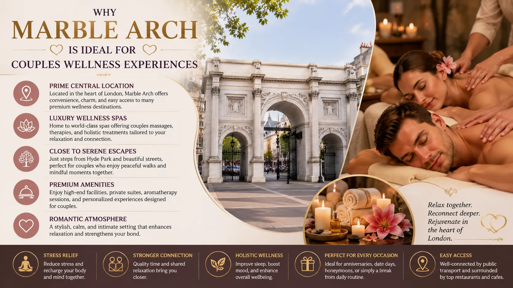 Why Marble Arch is Ideal for Couples Wellness Experiences