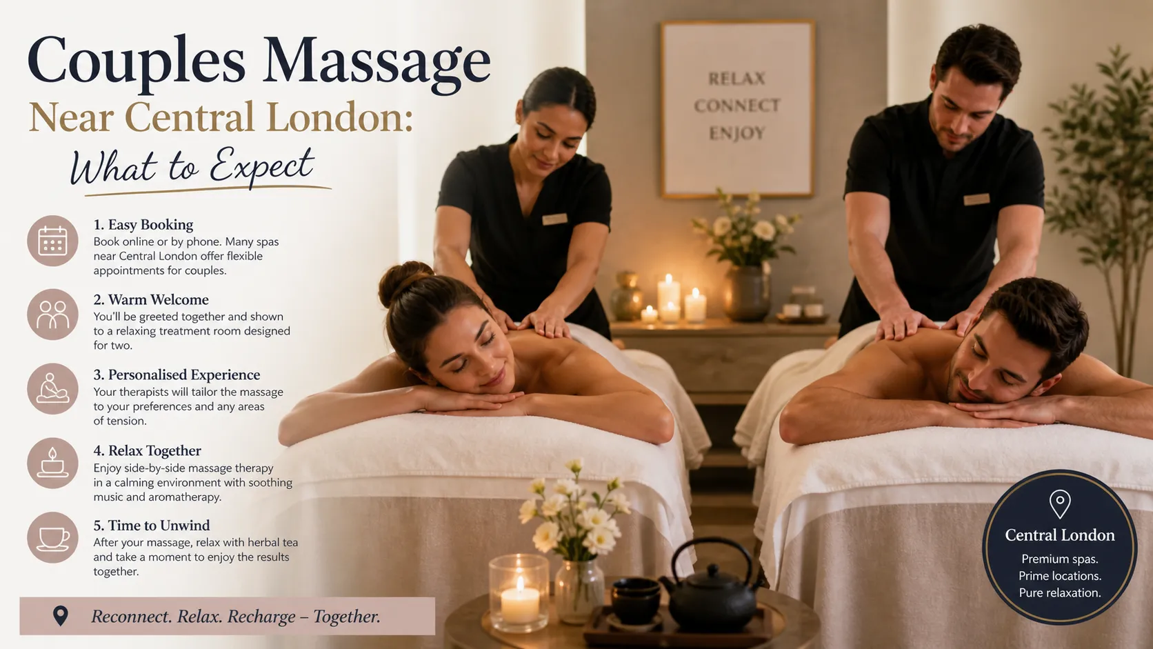 Couples Massage Near Central London: What to Expect